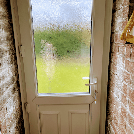 upvc door with broken lock