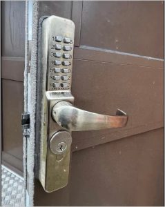 combination door handle lock